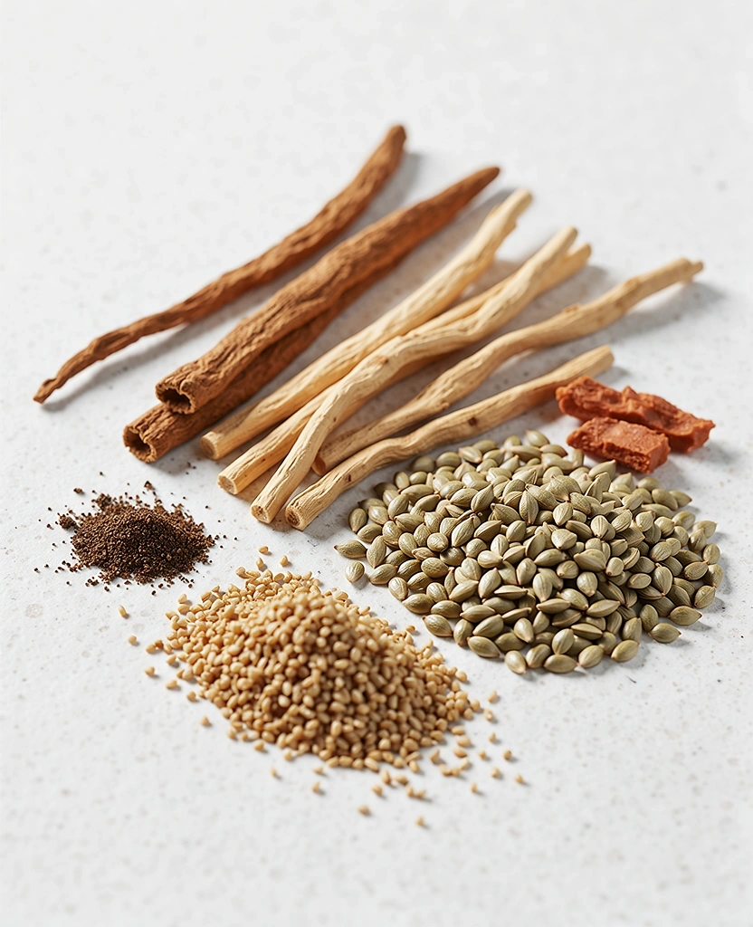 Raw natural ingredients for wellness